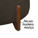 Ver imagem 4 de Puff Baú Organizador de Sapatos Thor para Cama de Casal Bouclé Cor Bege:marrom