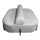 Ver imagem 4 de Poltrona Sofá Ilha Pequeno Lojas Orgânico Dois Lados Bouclé Prata