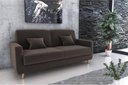 Ver imagem 1 de Sofá Cama Emília 2 Lugares 190cm Suede Marrom Matrix