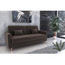 Ver imagem 2 de Sofá Cama Emília 2 Lugares 190cm Suede Marrom Matrix