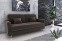 Ver imagem 2 de Sofá Cama Emília 2 Lugares 190cm Suede Marrom Matrix