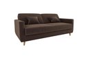 Ver imagem 3 de Sofá Cama Emília 2 Lugares 190cm Suede Marrom Matrix