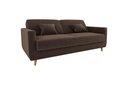 Ver imagem 3 de Sofá Cama Emília 2 Lugares 190cm Suede Marrom Matrix