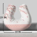 Ver imagem 4 de Almofada de Amamentação Travesseiro Flores Folhas Árvores Am474