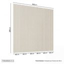 Ver imagem 3 de Painel Ripado para TV até 86 Polegadas Planejado 240x230cm Aruá CabeCasa MadeiraOriginals Off White