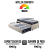 Bicama Box Solteiro Linho Bege 88x188 com 2 Colchões Gransleep Verticoil Ecoflex - 7