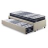 Bicama Box Solteiro Linho Bege 88x188 com 2 Colchões Gransleep Verticoil Ecoflex - 10