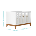 Ver imagem 5 de Quarto de Bebê Berço Americano + Cômoda Infantil 4g Branco Flip