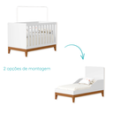 Ver imagem 3 de Quarto de Bebê Berço Americano + Cômoda Infantil 4g Branco Flip