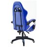 Cadeira Gamer Giratória Com Apoio de Pé Kelter Azul e Branca V7006x - 5