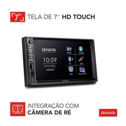 Car Áudio Central Multimídia, Aiwa, Tela 7" Hd, Bluetooth, Espelhamento 2din Aws-ca-dd-01 Bivolt . - 4