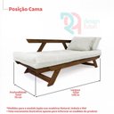 Ver mais imagens de Sofá Japão Futon Sarja Impermeável Bege em Madeira Maciça