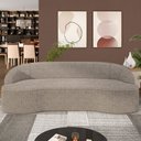 Ver imagem 2 de Sofá 4 Lugares Curvo Sala de Estar Living Lótus D02 Bouclê Bege Escuro 260cm Pb-04 - Lyam Decor
