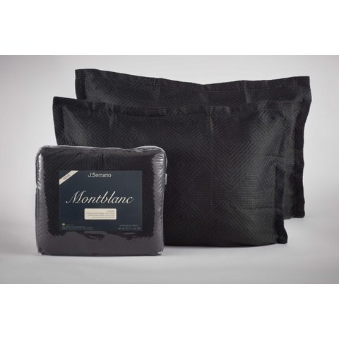 Kit Colcha Montblanc Cairo 101 Chumbo Casal Queen 230x260cm