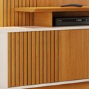 Ver imagem 3 de Estante Home Theater Ares Cinamomo/off White para Tv até 65” - Madetec