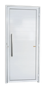 Ver imagem 1 de Porta Alumínio Lambril c/Puxador e.Branco 100 Brimak