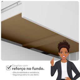 Guarda-Roupa de Canto 4 Portas 4 Gavetas Tuim Yescasa - 9