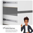 Ver mais imagens de Guarda-Roupa de Canto 4 Portas 4 Gavetas Tuim Yescasa Branco/Fosco Liso