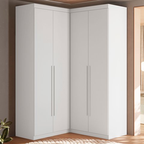 Guarda-Roupa de Canto 4 Portas 4 Gavetas Tuim Yescasa