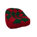 Ver imagem 2 de Kit 02 Poltrona Paloma Escritório Sala Pé Plástico Suede Vermelho e Suede Verde - Dominic Decor