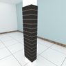 Kit 4 Painel canaletado preto 2 un 44x180 2 un 20x180 paineis canaletados mdf canaletado painel - 1