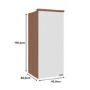 Ver imagem 4 de Guarda Roupa Aereo 1 Porta 1106mm Setiba Plus Rimo Carvalho/branco