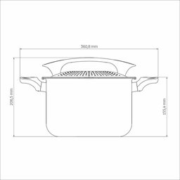Espagueteira Tramontina Milazzo Alumínio Antiaderente Starflon Max Amêndoa 22 Cm Tramontina - 9