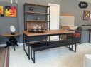 Ver imagem 2 de Banco Tubular Oxford 144cm Preto