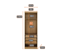 Ver imagem 5 de Modulado Casal Completo 6 Portas 8 Gavetas - Linea-cumaru - Móveis Novo Horizonte