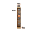 Ver imagem 4 de Modulado Casal Completo 6 Portas 8 Gavetas - Linea-cumaru - Móveis Novo Horizonte