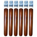 Ver imagem 1 de Kit 6 Chapinhas com Pés Palito 20cm Castanho - Mozzelar