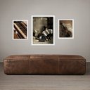 Ver imagem 2 de Set 3 Quadros Músico - Instrumentos Musicais - com Vidro:moldura Preta