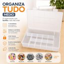 Ver imagem 2 de Organizador 11 Divisorias Box Multuso Maleta Caixa Transparente Multiuso Porta Objetos com Travas Re