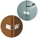 Ver imagem 1 de Kit 6 Travas Para Gaveta e Armários E 2 Trava Para Porta de Geladeira Adesiva Ordene