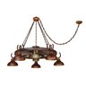Lustre Roda de Carroça Estância 5L Madelustre - 1