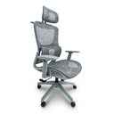 Ver imagem 1 de Cadeira de Escritório Ergonômica Premium Cinza com Apoio Lombar Braços 3d Cabide