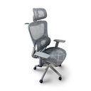 Ver imagem 3 de Cadeira de Escritório Ergonômica Premium Cinza com Apoio Lombar Braços 3d Cabide