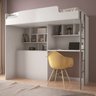 Módulo Office New com Cama Alta e Escrivaninha Santos Andirá - 2