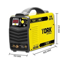 MÁQUINA DE SOLDA INVERSORA 220V KAB200 TIG HF+MMA ITE8200 SUPER TORK - 3