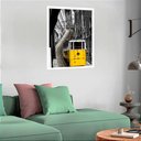 Ver imagem 2 de Quadro Decorativo Bonde Londres - 70x50cm:moldura Branca