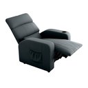 Ver imagem 3 de Poltrona do Papai Noa 80cm Reclinável Manual Veludo Cinza - Sallar Home