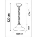 Ver imagem 2 de Pendente 1L Estância 56cm Madelustre