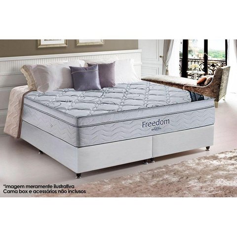 Colchão Viúva Molas Visco Ensacadas Superpocket Freedom Ortopillow (128x188x32) - Ortobom