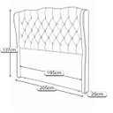 Ver imagem 4 de Cabeceira Estofada Auren para Cama Box King Size 1.95cm: Bege