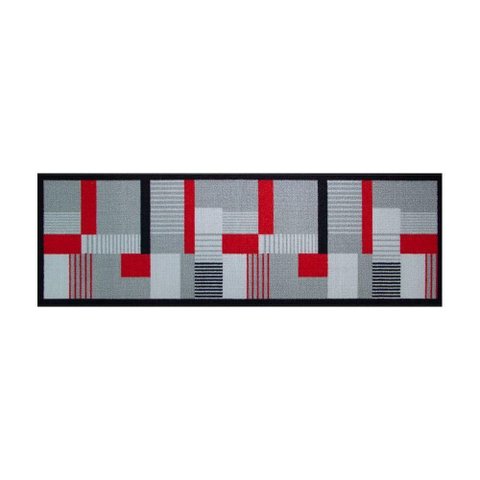 Passadeira de Cozinha Geometrico 140x44cm - Uzoo Passadeira Cozinha 140x44cm Geometrico 23ko