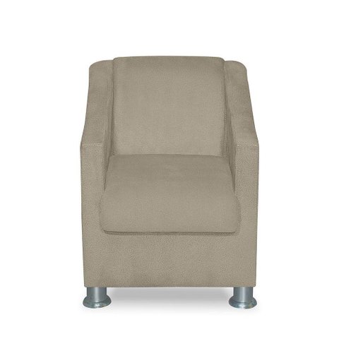 Mini Poltrona Cadeira Infantil Tilla de Criança Suede Bege
