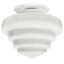 Ver imagem 1 de Plafon Fashion Retro Branco Drops Escada Boca 10 Leitoso