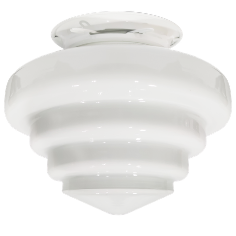 Plafon Fashion Retro Branco Drops Escada Boca 10 Leitoso