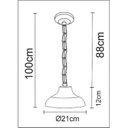 Ver imagem 2 de Luminária Arandela 1L Estância 21cm Madelustre