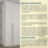 Guarda Roupa Casal 100% Mdf 6 Portas 4 Gavetas Joinville Tcil - 13